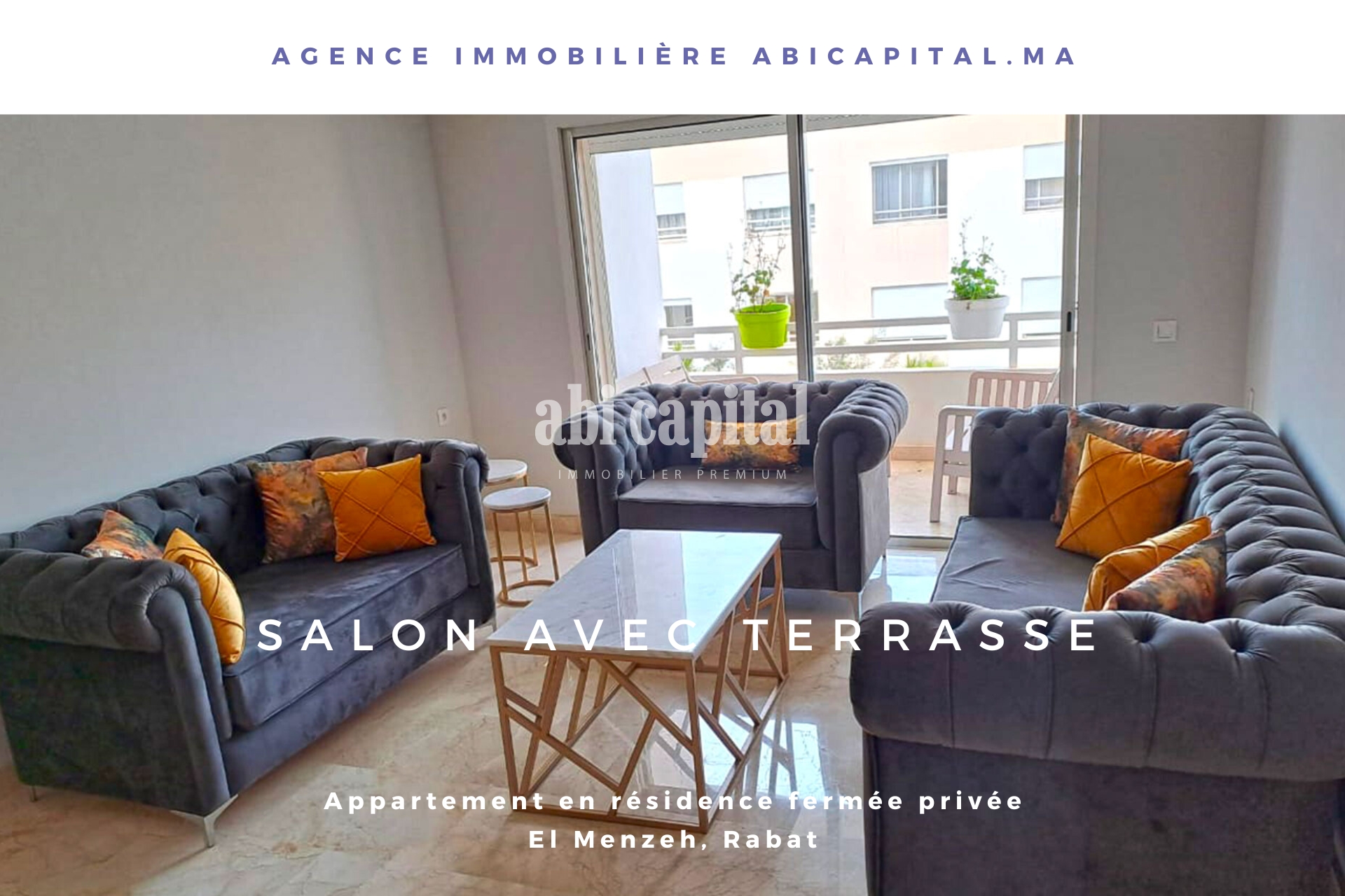 Appartement meublé, Appartement en Location Rabat El Menzeh  - picture 7