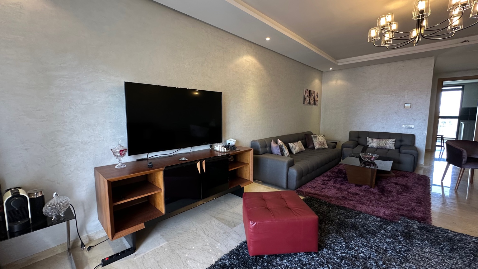 Rabat - Maroc - Appartement 3 chambres meuble a louer 